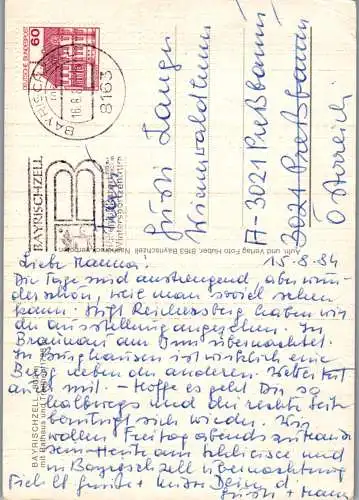 57502 - Deutschland - Bayrischzell , mit Rathaus und Traithen , VW Käfer - gelaufen 1984