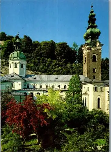 57516 - Salzburg - Salzburg , St. Peter , Erzabtei , Abteikirche , Klostergarten - nicht gelaufen