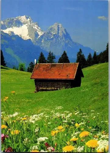 57530 - Deutschland - Garmisch Partenkirchen , Zugspitze mit Alpspitze - nicht gelaufen