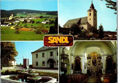 57554 - Oberösterreich - Sandl , Gasthof Braun , Mehrbildkarte - nicht gelaufen