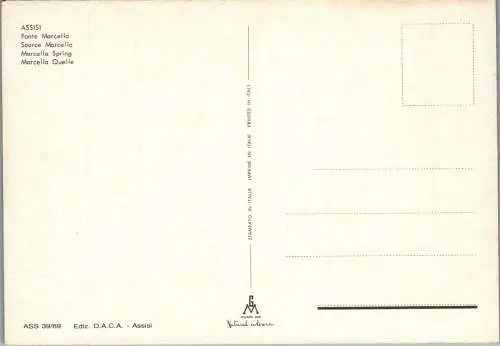 57590 - Italien - Assisi , Fonte Marcella - nicht gelaufen