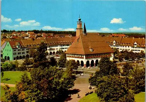 57611 - Deutschland - Freudenstadt , im Schwarzwald , Marktplatz mit Stadthaus - nicht gelaufen