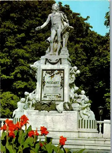 57615 - Wien - Wien , Mozartdenkmal im Burggarten , Mozart - nicht gelaufen