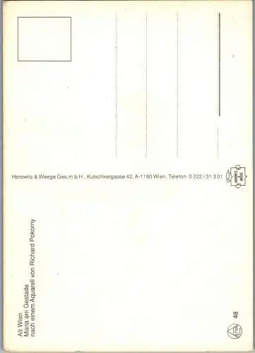 57629 - Künstlerkarte - Wien , Richard Pokorny , Maria am Gestade - nicht gelaufen