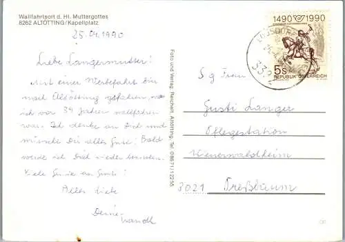 57643 - Deutschland - Altötting , Kapellplatz , Wallfahrtsort d. Heiligen Muttergottes - gelaufen 1990