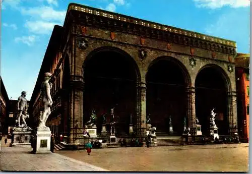 57658 - Italien - Firenze , Florenz , La Loggia die Lanzi - gelaufen 1986