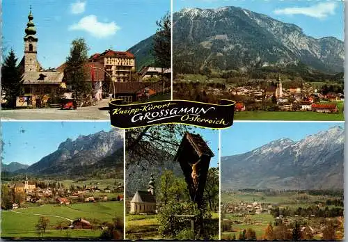 57664 - Salzburg - Grossgmain , Zollgrenze , Blick zum Untersberg - gelaufen 1974