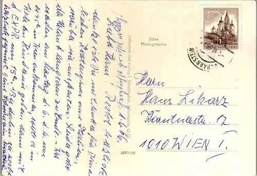57668 - Oberösterreich - Scharnstein , Almtal , Panorama - gelaufen 1966