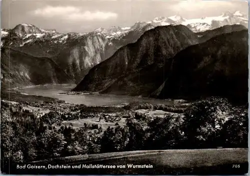 57669 - Oberösterreich - Bad Goisern , Dachstein und Hallstättersee von Wurmstein - gelaufen