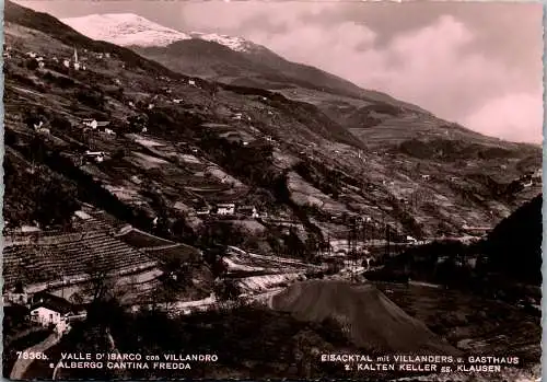 57685 - Italien - Villandro , Valle d'Isarco , Albergo Cantina Fredda , Eisacktal , Villanders , Gasthaus - gelaufen 1954