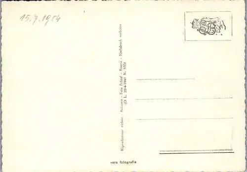 57685 - Italien - Villandro , Valle d'Isarco , Albergo Cantina Fredda , Eisacktal , Villanders , Gasthaus - gelaufen 1954