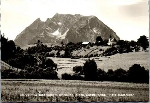 57689 - Steiermark - Aigen , im Ennstal , Bergkirche Hohenberg mit Grimming - nicht gelaufen