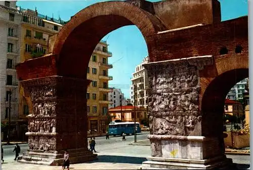 57695 - Griechenland - Thessaloniki , L'arc de Galere - gelaufen 1966