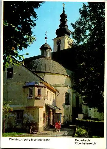 57699 - Oberösterreich - Peuerbach , Martinskirche - gelaufen