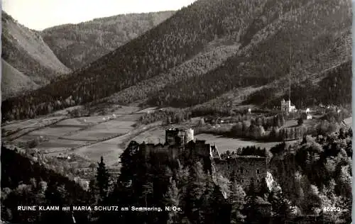 57702 - Niederösterreich - Maria Schutz , am Semmering , Ruine Klamm - gelaufen 1967