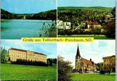 57705 - Niederösterreich - Pressbaum , Tullnerbach , Wienerwaldsee , Norbertinum , Mehrbildkarte - gelaufen 1984