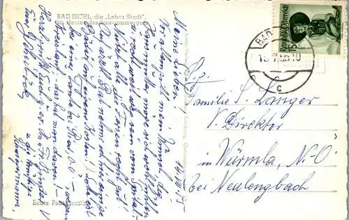 57711 - Oberösterreich - Bad Ischl , mit Zimmnitz , Panorama - gelaufen 1955