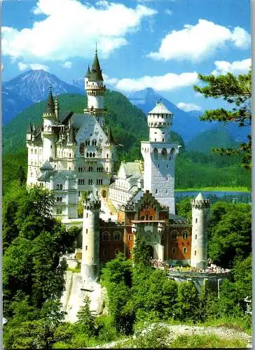 57715 - Deutschland - Neuschwanstein , Schloß . König Ludwig II von Bayern - gelaufen