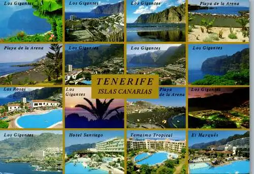 57716 - Spanien - Teneriffa , Islas Canarias , Mehrbildkarte - gelaufen