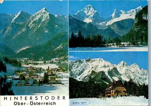 57721 - Oberösterreich - Hinterstoder , Polsterlucke , Dietl Gut , Mehrbildkarte - gelaufen 1994