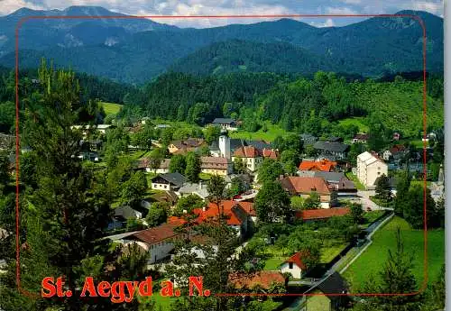 57726 - Niederösterreich - St. Aegyd , am Neuwalde , Panorama - gelaufen 1997