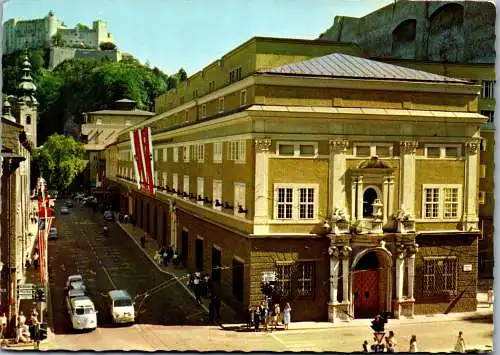 57735 - Salzburg - Salzburg , Festspielhaus mit Festung - gelaufen 1976