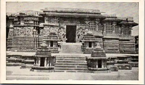 57741 - Indien - Halebidu , Halebeed Temple Front View - gelaufen 1976