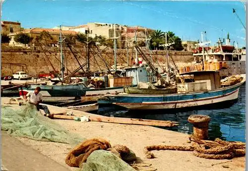 57752 - Italien - Alghero , Sardinien , Il Porto , Hafen - gelaufen