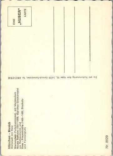 57761 - Deutschland - München , Marienplatz , Neues Rathaus , Dom , Frauenkirche - nicht gelaufen
