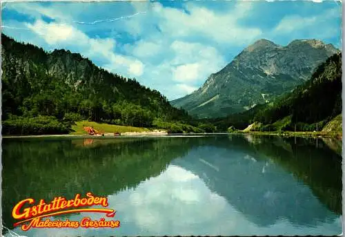 57782 - Steiermark - Gesäuse , Gstatterboden , Stausee mit Gr. Buchstein - gelaufen 1993