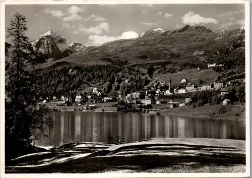 57811 - Schweiz - St. Moritz , mit Piz Julier u. Piz Nair - gelaufen 1956