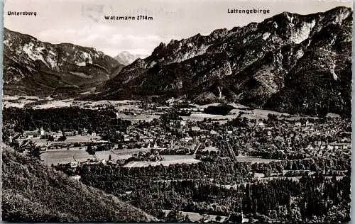 57812 - Deutschland - Bad Reichenhall , Untersberg , Watzmann , Lattengebirge , Panorama - gelaufen 1956