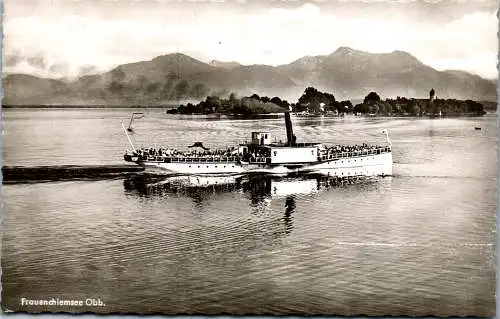 57815 - Deutschland - Frauenchiemsee , Schiff , Ship , Dampfer - gelaufen 1957