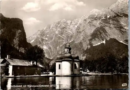 57831 - Deutschland - St. Bartholomä , mit Watzmann Ostwand - gelaufen 1961