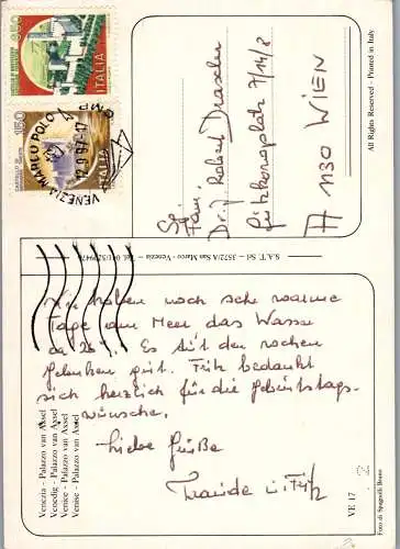 57837 - Italien - Venedig , Palazzo van Axsel - gelaufen 1997