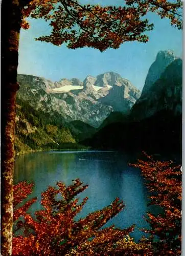 57841 - Oberösterreich - Gosausee , mit Dachstein - gelaufen