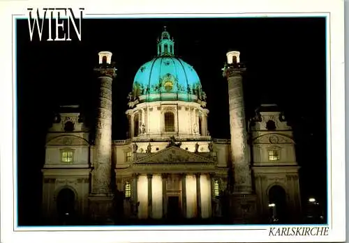 57860 - Wien - Wien , Karlskirche - gelaufen 1993