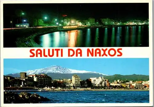 57863 - Italien - Naxos , Sizilien , Mehrbildkarte - gelaufen 1989