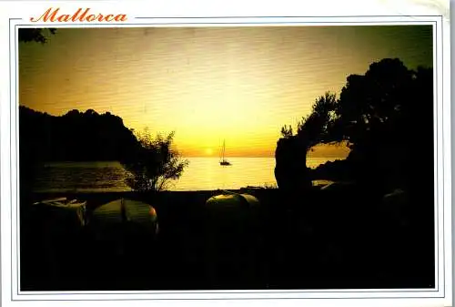 57876 - Spanien - Mallorca , Baleares , View , Sunset , Sonnenuntergang - gelaufen