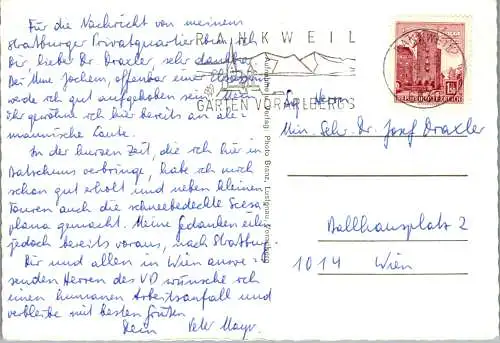 57885 - Vorarlberg - Batschuns , Bildungshaus Pius XII - gelaufen 1967