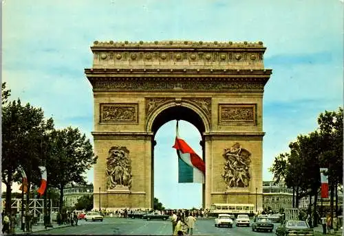 57897 - Frankreich - Paris , L'Arc de Triomphe - gelaufen