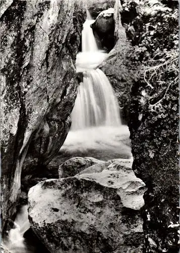 57901 - Kärnten - Hermagor , Garnitzenklamm , 4. Wasserfall - gelaufen 1964