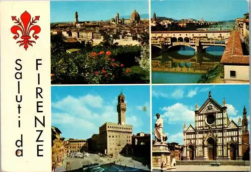 57908 - Italien - Firenze , Florenz , Mehrbildkarte - gelaufen