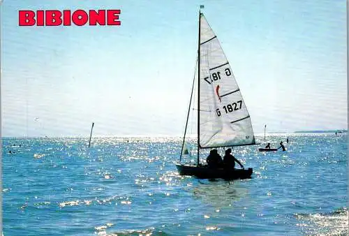 57916 - Italien - Bibione , Segelboot , Motiv - gelaufen 1993