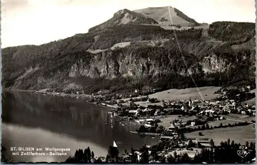 57919 - Salzburg - St. Gilgen , am Wolfgangsee mit Zwölferhorn Seilbahn - gelaufen