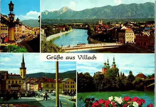 57925 - Kärnten - Villach , Mehrbildkarte - gelaufen