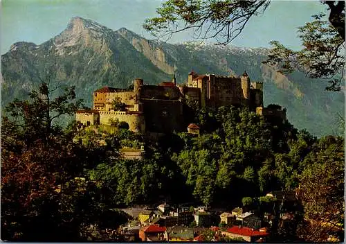 57927 - Salzburg - Salzburg , Festung Hohensalzburg mit Untersberg - nicht gelaufen