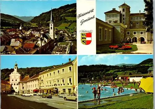 57928 - Kärnten - Gmünd , Schwimmbad , Freibad , Mehrbildkarte - nicht gelaufen