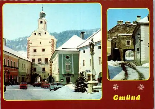 57933 - Kärnten - Gmünd , im Liesertal , Mehrbildkarte , Winter - nicht gelaufen