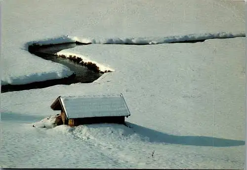 57939 - Deutschland - Lengenwang , im Allgäu , Winterlicher Bachlauf - nicht gelaufen